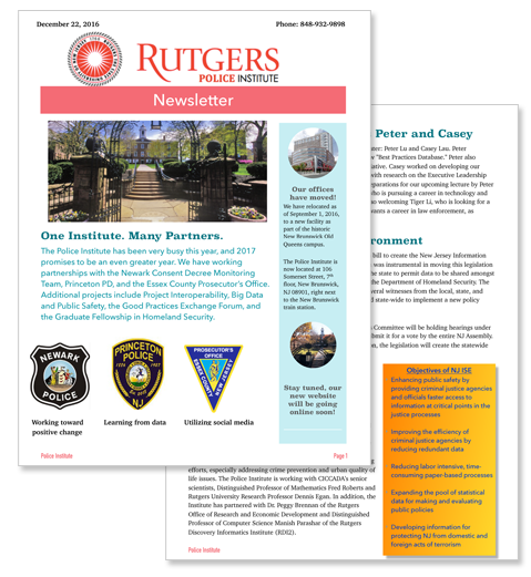 cop newsletter